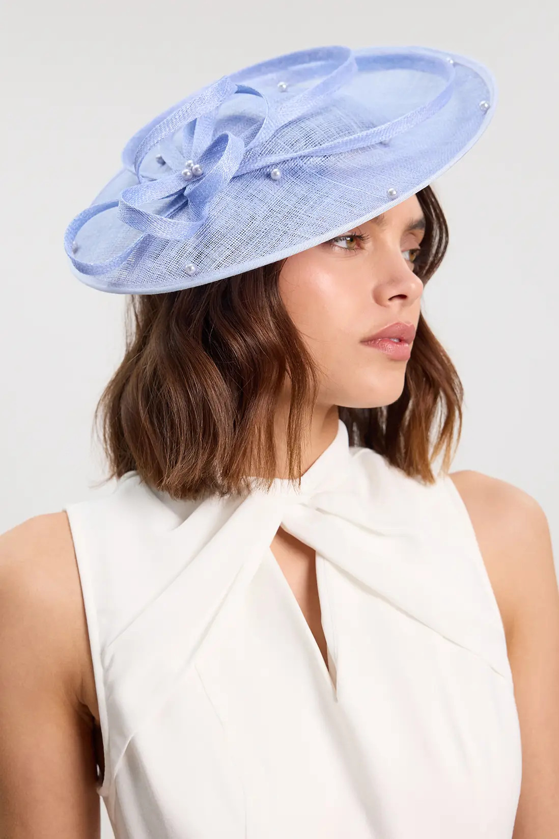Twist Detail Pearl Fascinator | Karen Millen