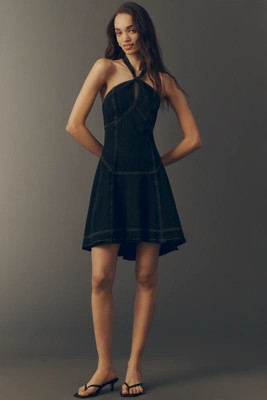 Pilcro Denim Halter Mini Dress | Anthropologie (US)