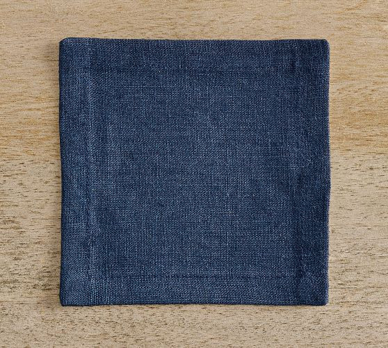 Mason Oversized Linen Coasters - Set of 4 | Pottery Barn (US)