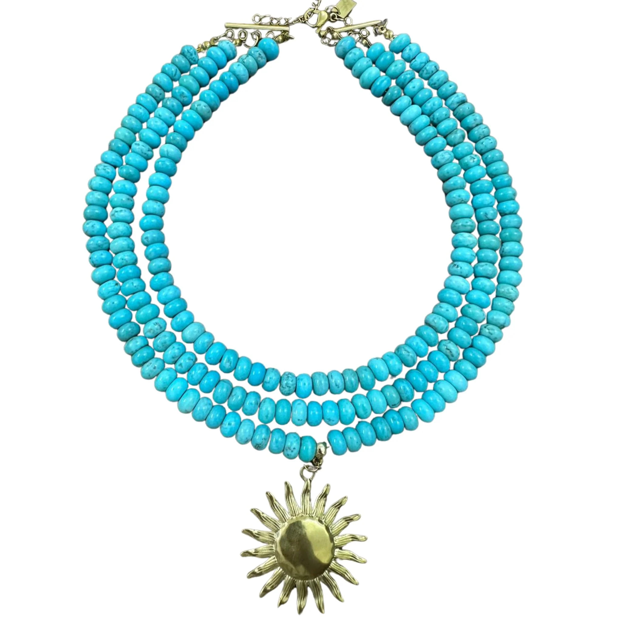 Solara Turquoise Beaded Layered Necklace | Christina Greene LLC