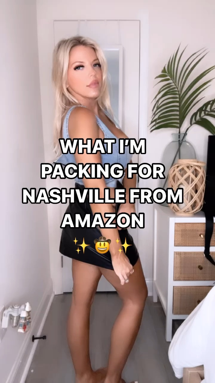 Nashville or country concert outfits this denim dress and denim corset from amazon is absolutely perfect! I did a small in both! Leather skirt is Abercrombie but linked similar, everything else is exact! Dress and cosset is stretchy! 

#LTKVideo #LTKfindsunder50 #LTKstyletip