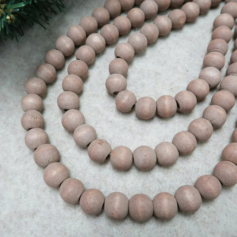 Holiday Time Wood Bead Garland, 12' | Walmart (US)