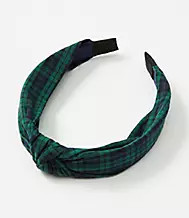 PLAID KNOT HEADBAND | LOFT Outlet