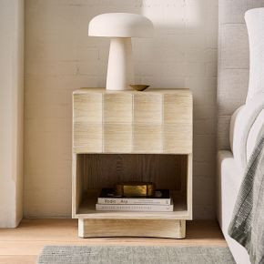 Luisa Carved Open Nightstand (20") | West Elm (US)
