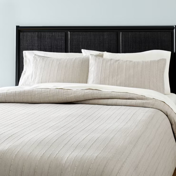 3pc Washed Loop Stripe Duvet Cover Bedding Set - Hearth & Hand™ with Magnolia | Target
