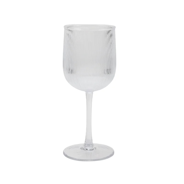 Better Homes and Gardens 12-Ounce Clear Ribbed Tritan Wine Glass | Walmart (US)