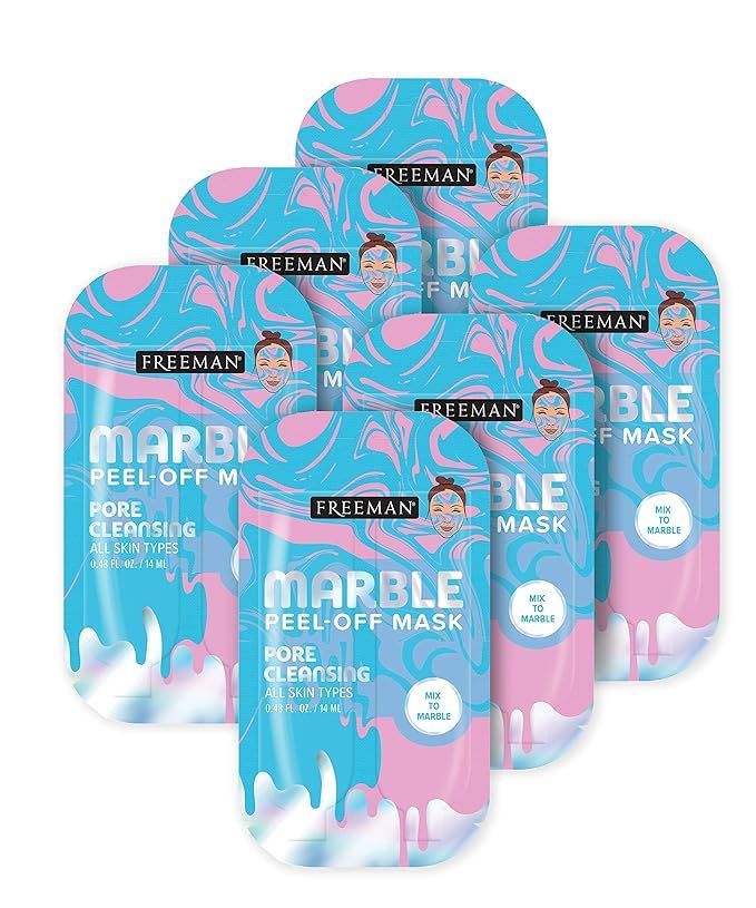 Amazon.com: Freeman Beauty Marble Peel-Off Face Mask Set, Pore Cleansing Skin Care Facial Masks for  | Amazon (US)