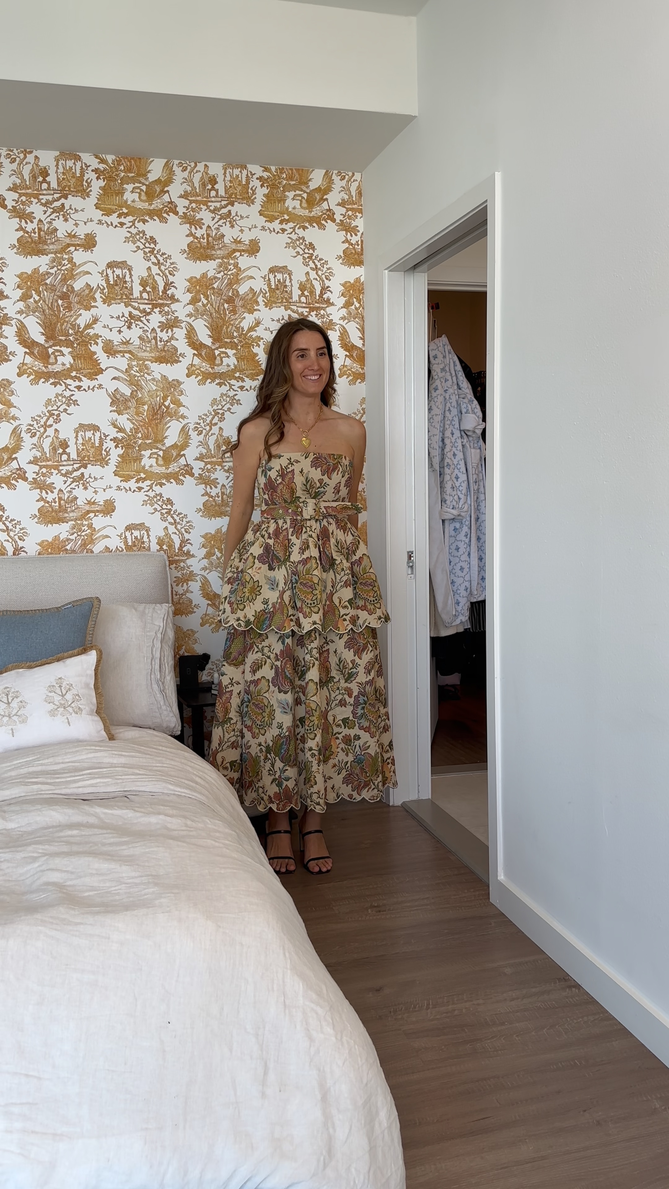 This was a golden find from Eddy! Wearing a size medium in this dress.

Perfect fall wedding guest dress for a winery, garden or foliage setting!

#LTKWedding #LTKVideo #LTKParties