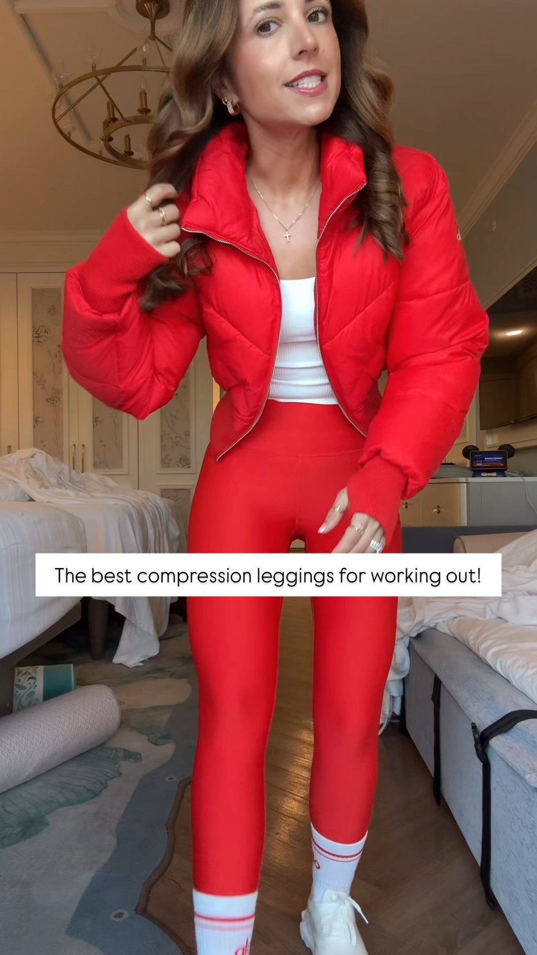 The best compression leggings! All leggings in XXS. Workout outfit. My Disney outfit. Alo puffer jacket in XXS. 

#LTKActive #LTKfitnessgoals #LTKFindsUnder100