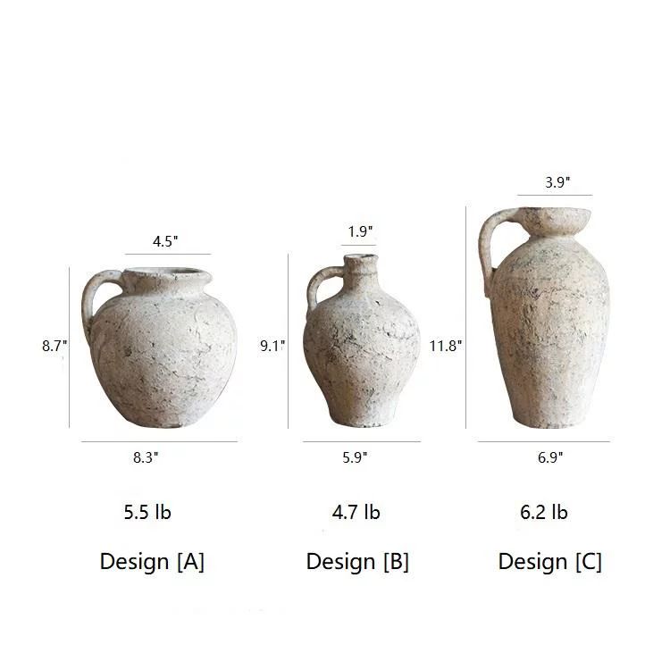 Cement Pot Pompeii Style Handmade Art Amphora Vase Pot | Walmart (US)