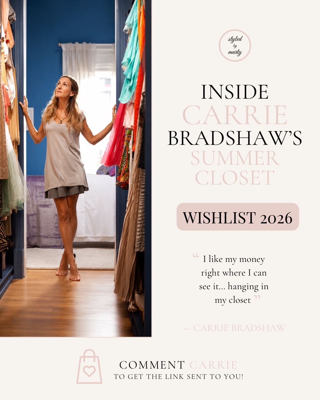 You just found Carrie Bradshaw's  summer closet☀️🌸🏝️

I've rounded up the most Carrie-coded heels, bags, accessories, and outfits for Summer 2026—and honestly, I want every single one.

Carrie Bradshaw style, Carrie Bradshaw fashion, sex and the city fashion , sex and the city, feminine style, summer fashion, summer outfit, summer shoes, summer bag, summer accessories, vacation style, vacation wear, floral dress, swimwear, swimsuit, caftan, resort wear, luxury fashion, heels, mule pumps, seashell jewels

#LTKeurope #LTKsummer #LTKstyletip