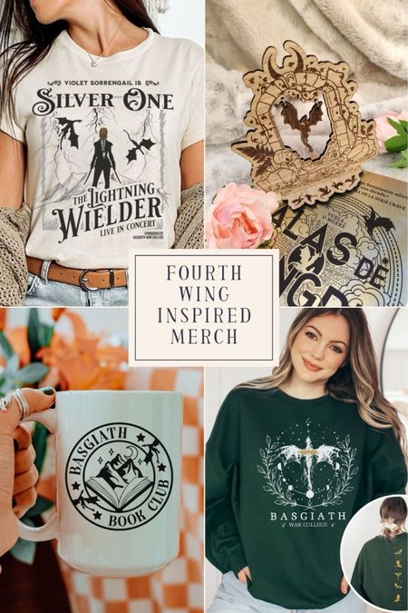 Fourth Wing Merch & Themed Gifts Based on Rebecca Yarros' The Empyrean Fantasy Book Series - Bookish merch based on Rebecca Yarros’ Fourth Wing and Iron Flame fantasy novels, full of daring, dragons, and romance. Shop the best Fourth Wing aesthetic finds from Etsy here! Follow for more bookish content, including book reviews, reading guides, and gifts for book lovers!



#LTKstyletip #LTKSeasonal #LTKGiftGuide