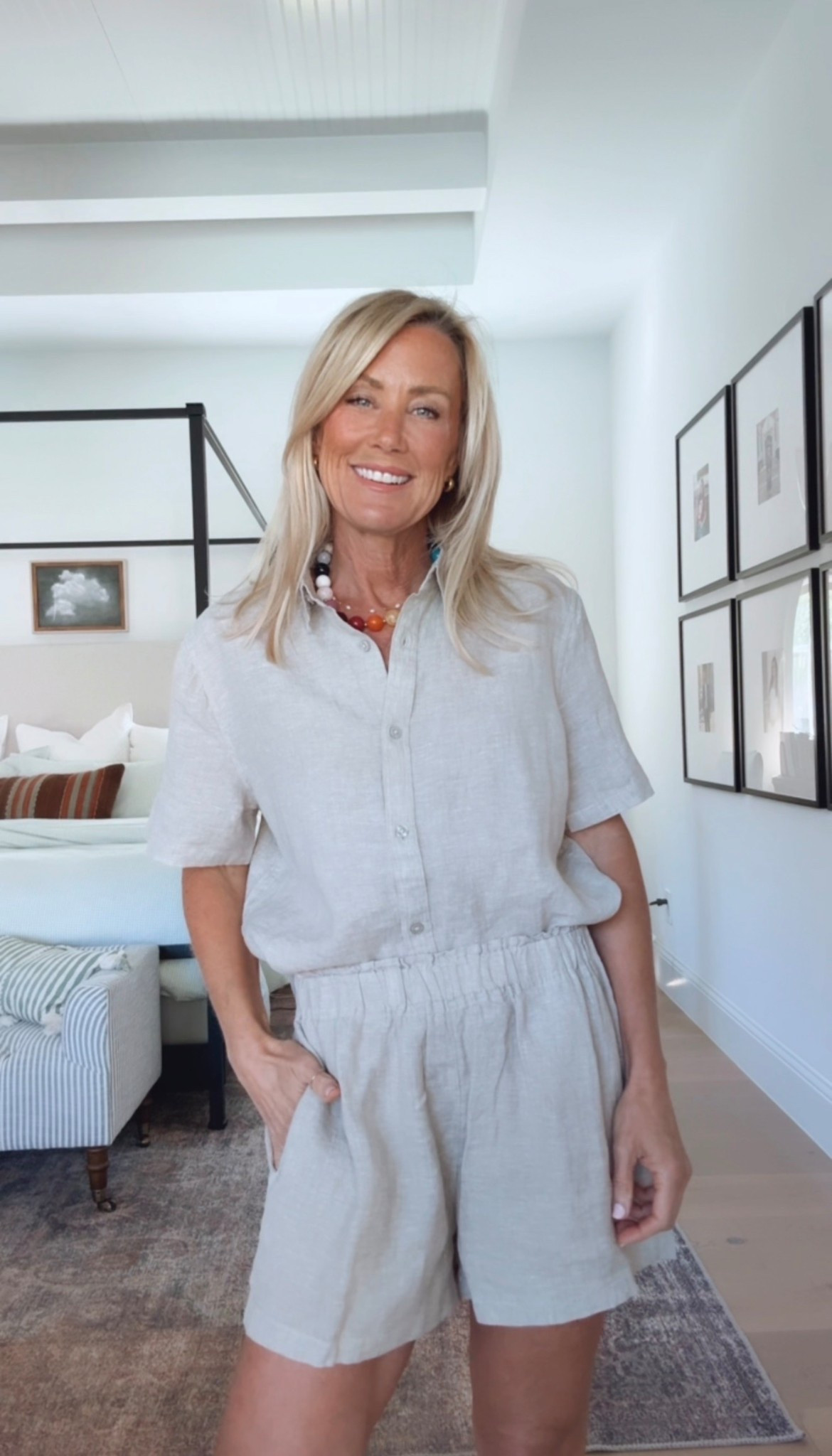 Loving this linen shorts set! Such a versatile outfit that can be dressed up or down.
Top: Small
Shorts: Smalll

#LTKOver40 #LTKSeasonal #LTKootd