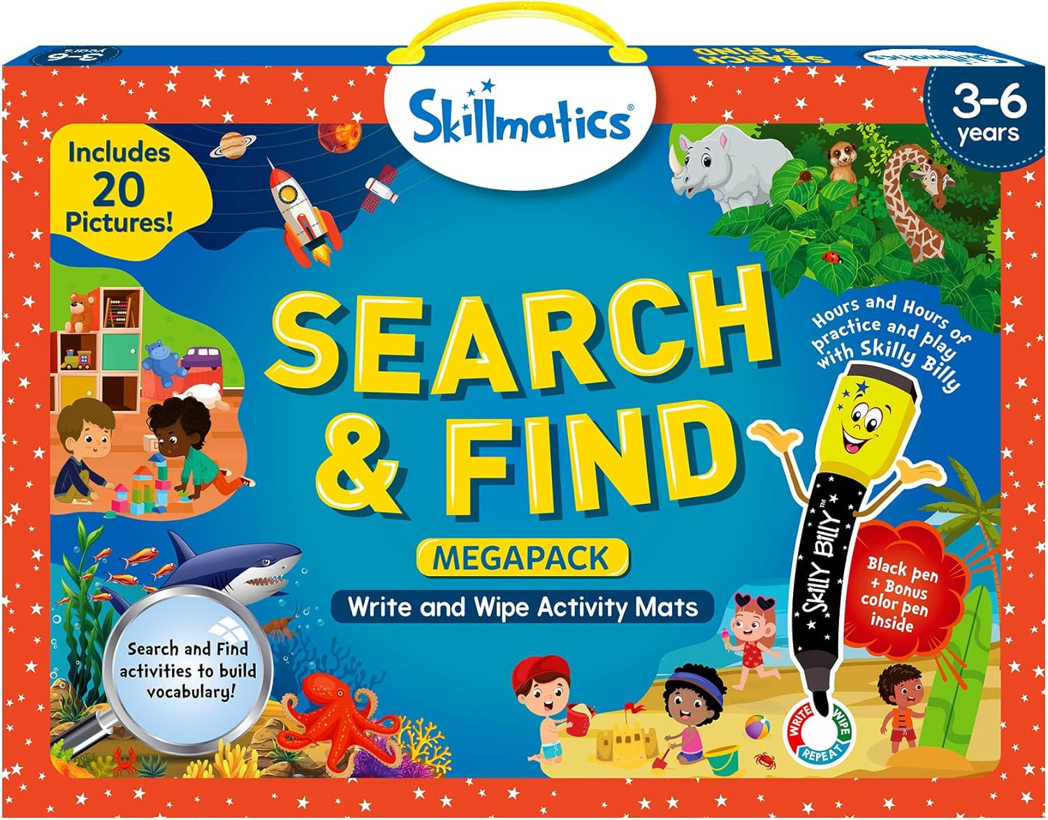 Search and Find Megapack Educational Game - Reusable Preschool Learning Activities, Perfect for T... | Amazon (US)