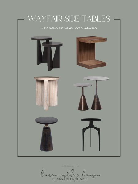 Wayfair side tables! I love all of these side table options, especially the bottom right. We have the nesting version of that style in our family room and they’re beautiful! 

#LTKhome #LTKstyletip #LTKsalealert