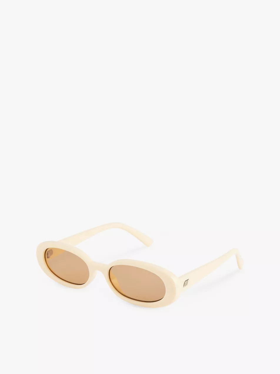 Le Specs Outta Love oval-frame plastic sunglasses | Selfridges