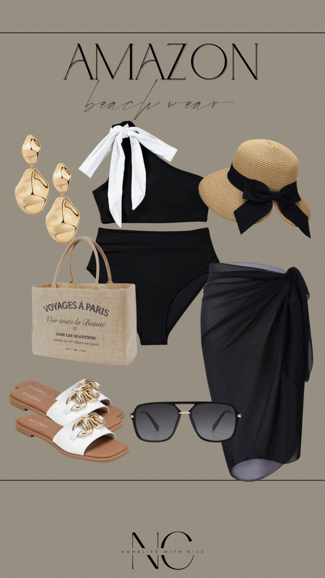 Amazon beach wear! 
Women swimsuit
Women coverup 
Sun hat
Women sandals
Beach bag
Beach tote
#amazon #amazonfashion
#amazonbeachwear
#beachfashion #beachwear #womenswimsuit #resortwear 

#LTKTravel #LTKStyleTip #LTKSwim