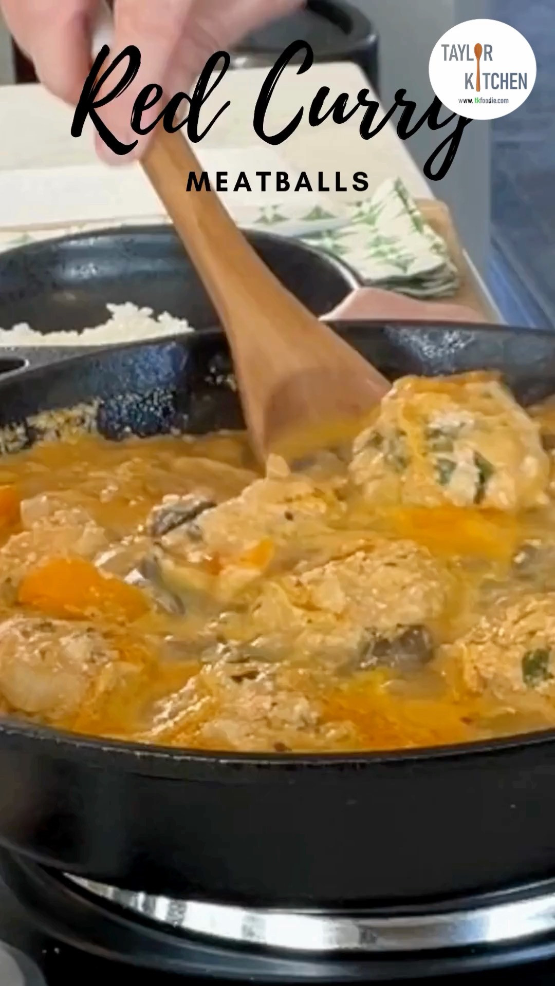 If you love a good meatball 🩷, then this is your new favorite recipe.
I use a shortcut ingredient...Thai Red Curry paste.  So much flavor packed into a small jar. 
The meatballs are tender & juicy, the sauce is mellowed out with coconut milk and all in all, it's a fabulous one skillet dish.  Serve over rice and with a nice green salad for a fan favorite dinner.

Check out the easy recipe here on TKFoodie.com - https://www.taylorkitchen.net/recipes/red-curry-turkey-meatballs

All the things to make this come together in your own kitchen are here on my LTK 🥰 

 #LTKfoodie #LTKHome