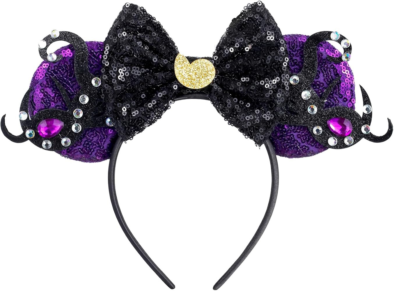 Diadema con orejas de rat\u00f3n para mujeres, diadema con lazo brillante para ni\u00f1as, decora... | Amazon (US)