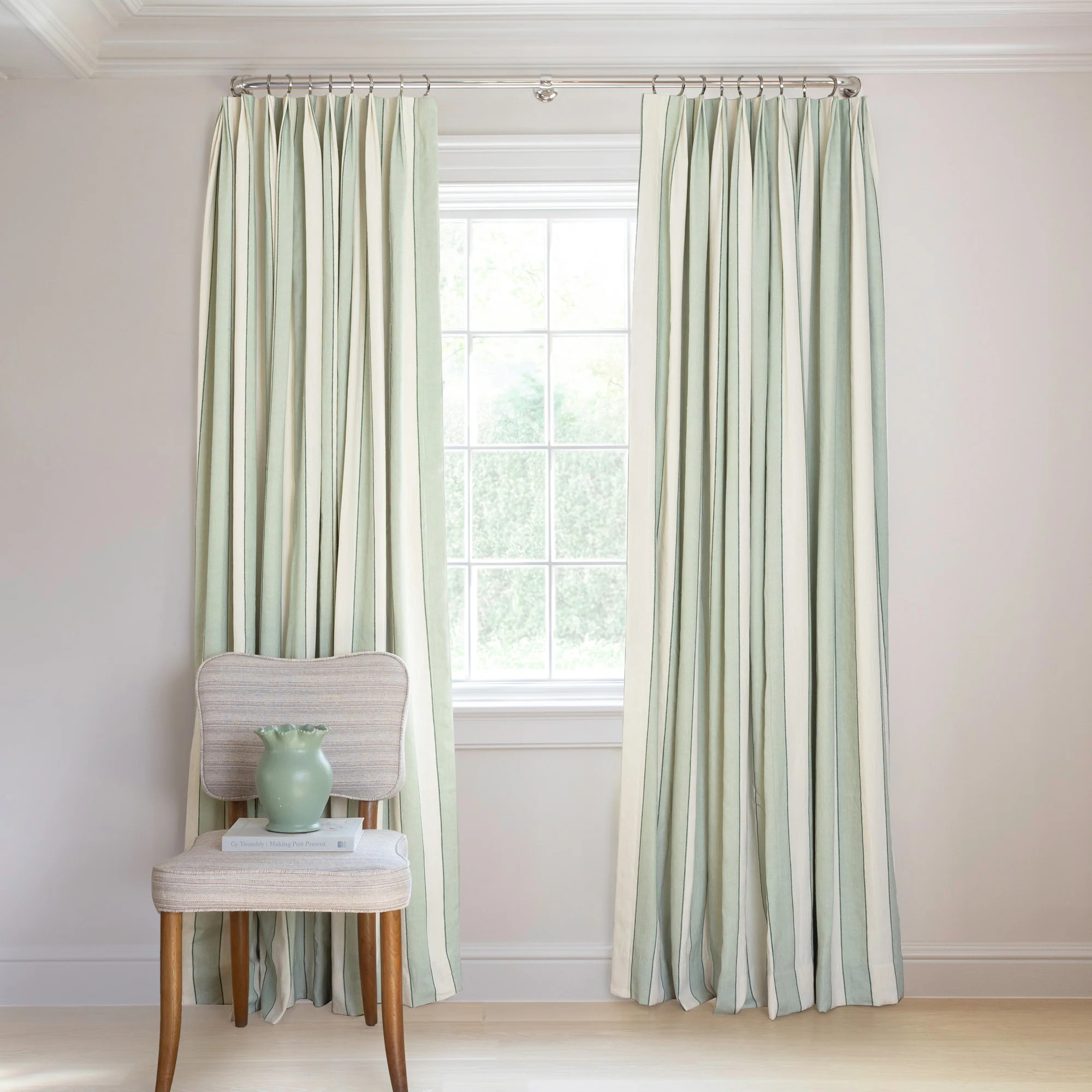 Florence Eucalyptus
                Custom Curtain | Pepper Home