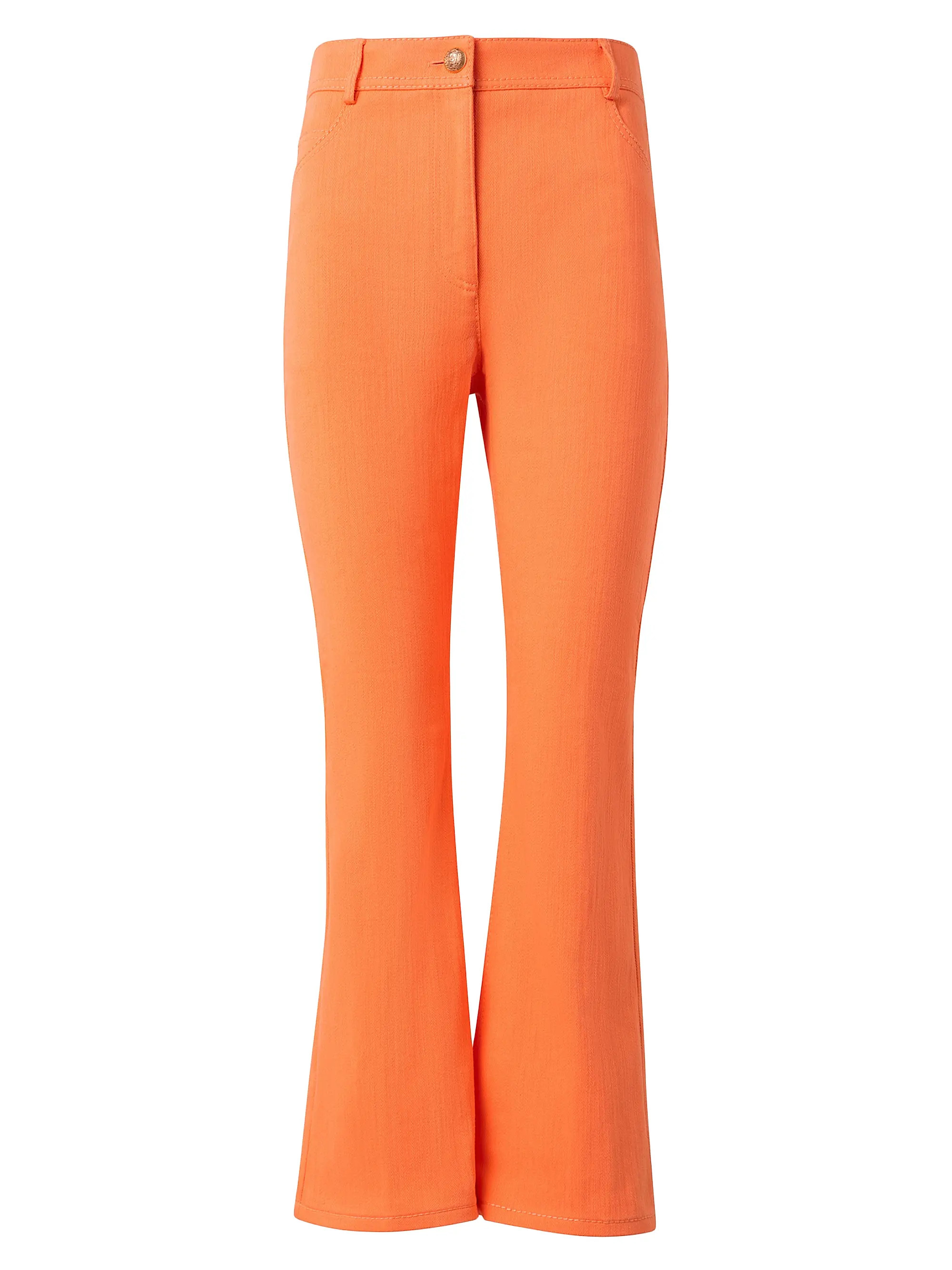 Cali Stretch-Cotton Boot-Cut Crop Pants | Saks Fifth Avenue