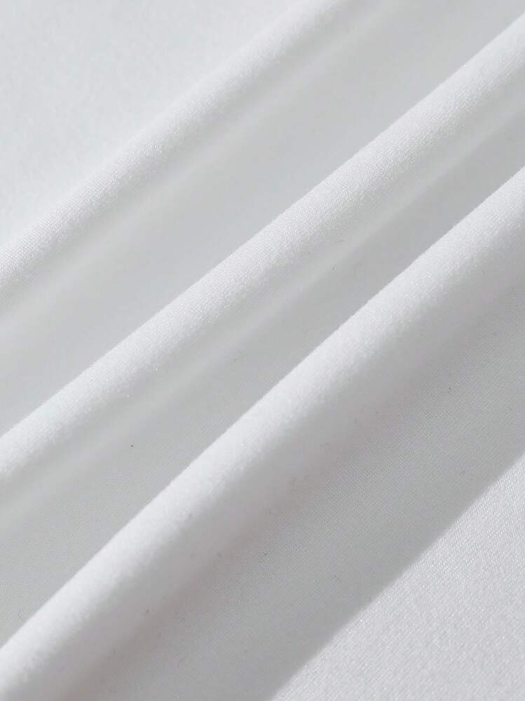 INAWLY 4pcs Solid Color Round Neck Short Sleeve T-Shirts | SHEIN