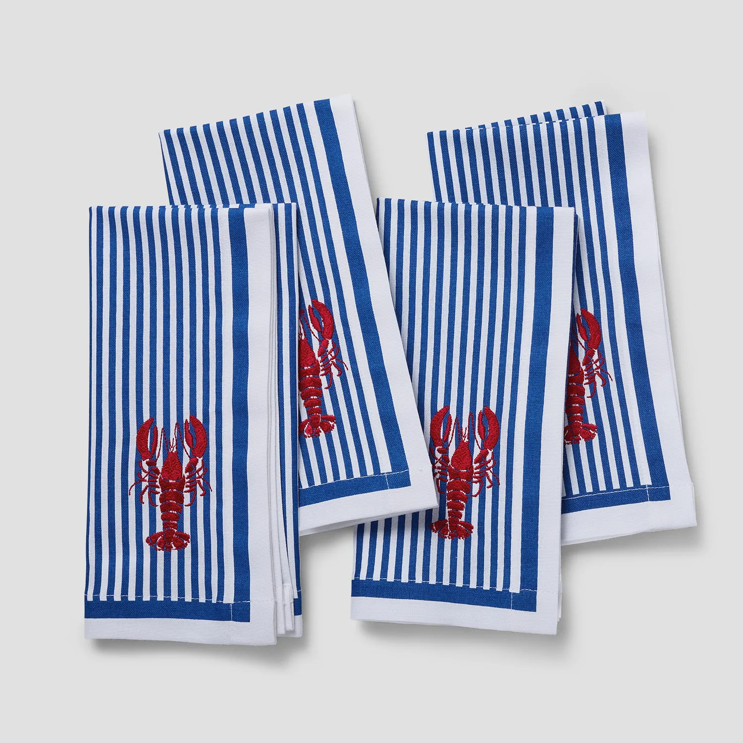 Sur La Table Seaside Embroidered Napkins, Set of 4 | Sur La Table