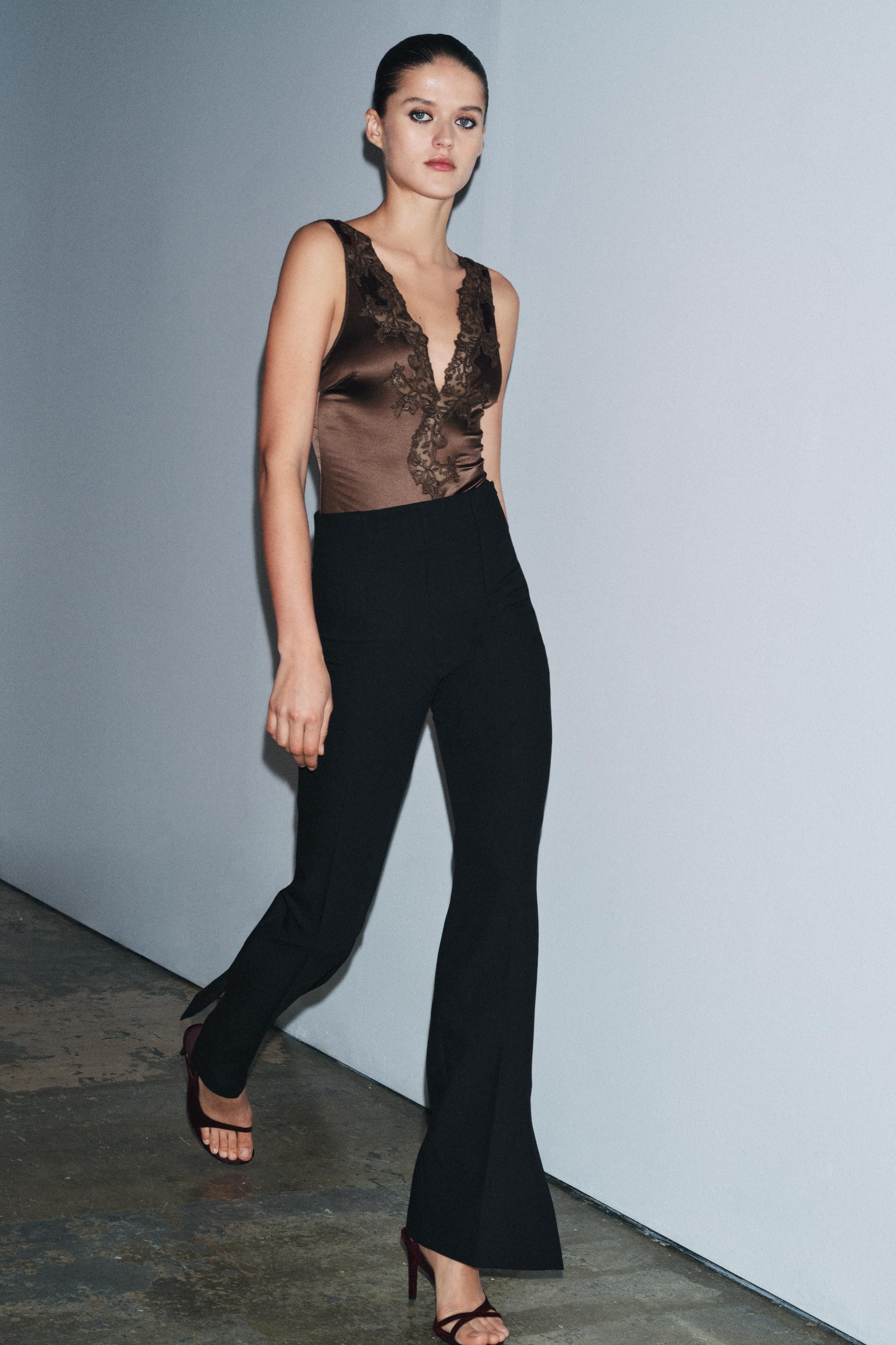 FLARE VENTED PANTS ZW COLLECTION | Zara US