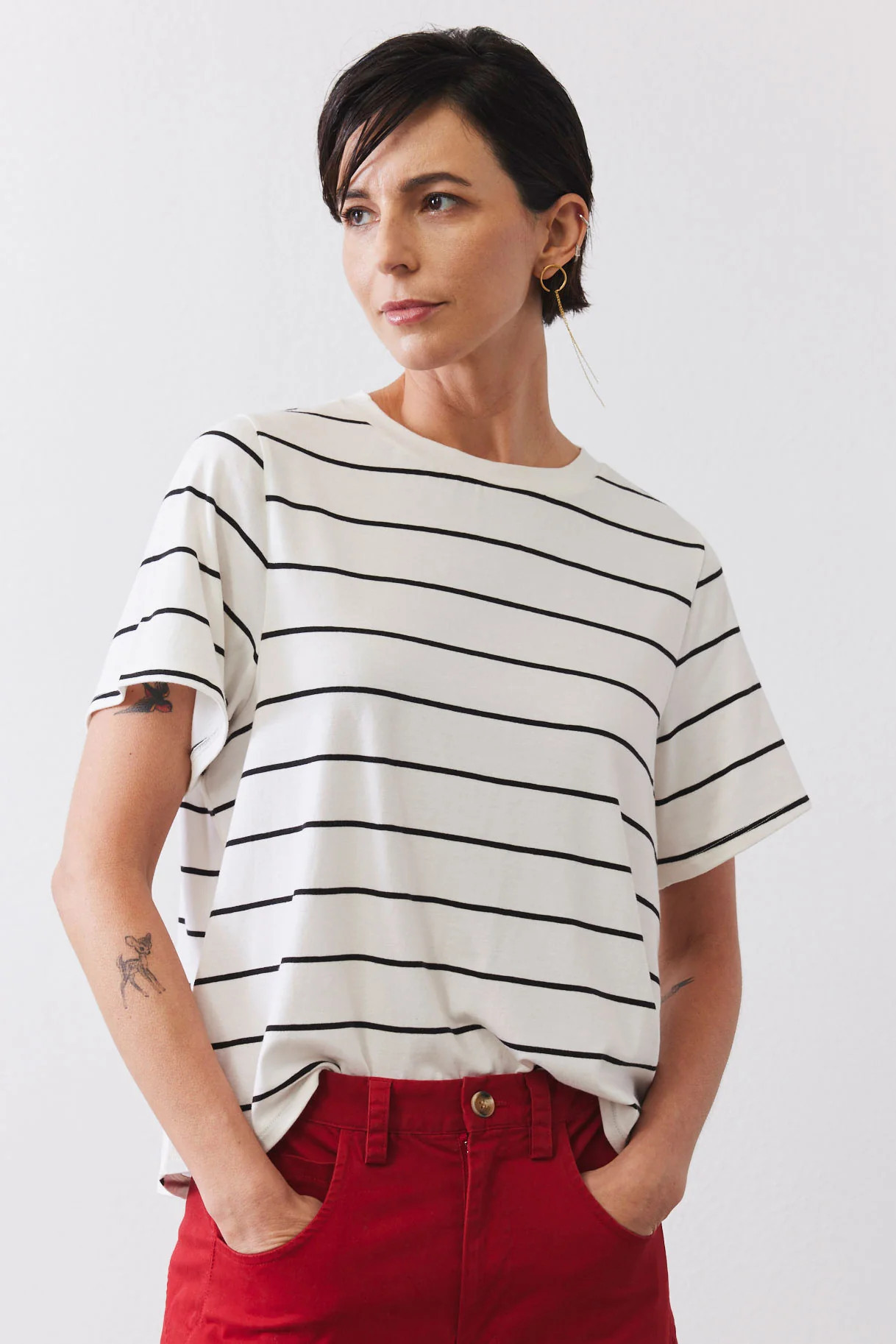 Relaxed Striped Lounge Top | Ruti