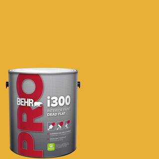 1 gal. #P280-7 Midsummer Gold Dead Flat Interior Paint | The Home Depot