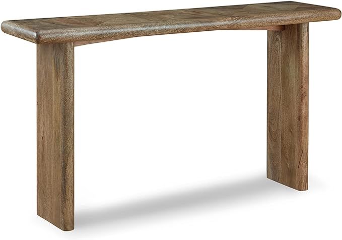 Signature Design by Ashley Lawland Sofa Table, 54"W x 14"D x 30"H, Light Brown | Amazon (US)