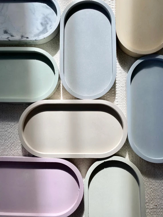 Concrete Tray Oval | Etsy | Etsy (US)