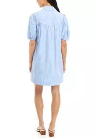 Crown & Ivy™ Women's Striped Button Front Swing Dress | Belk