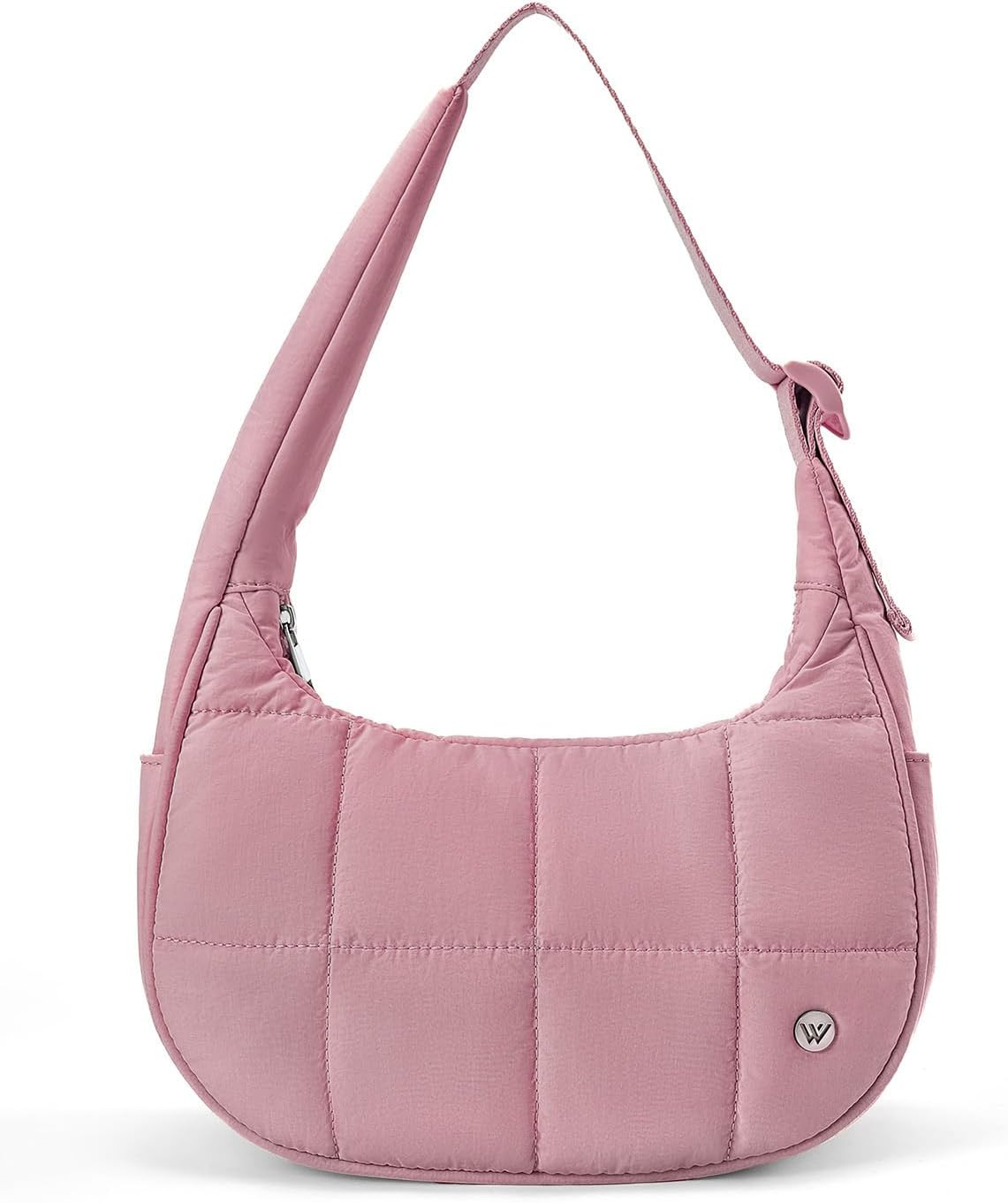WESTBRONCO Small Puffer Crescent Bag Nylon Shoulder Bag for Women | Amazon (US)