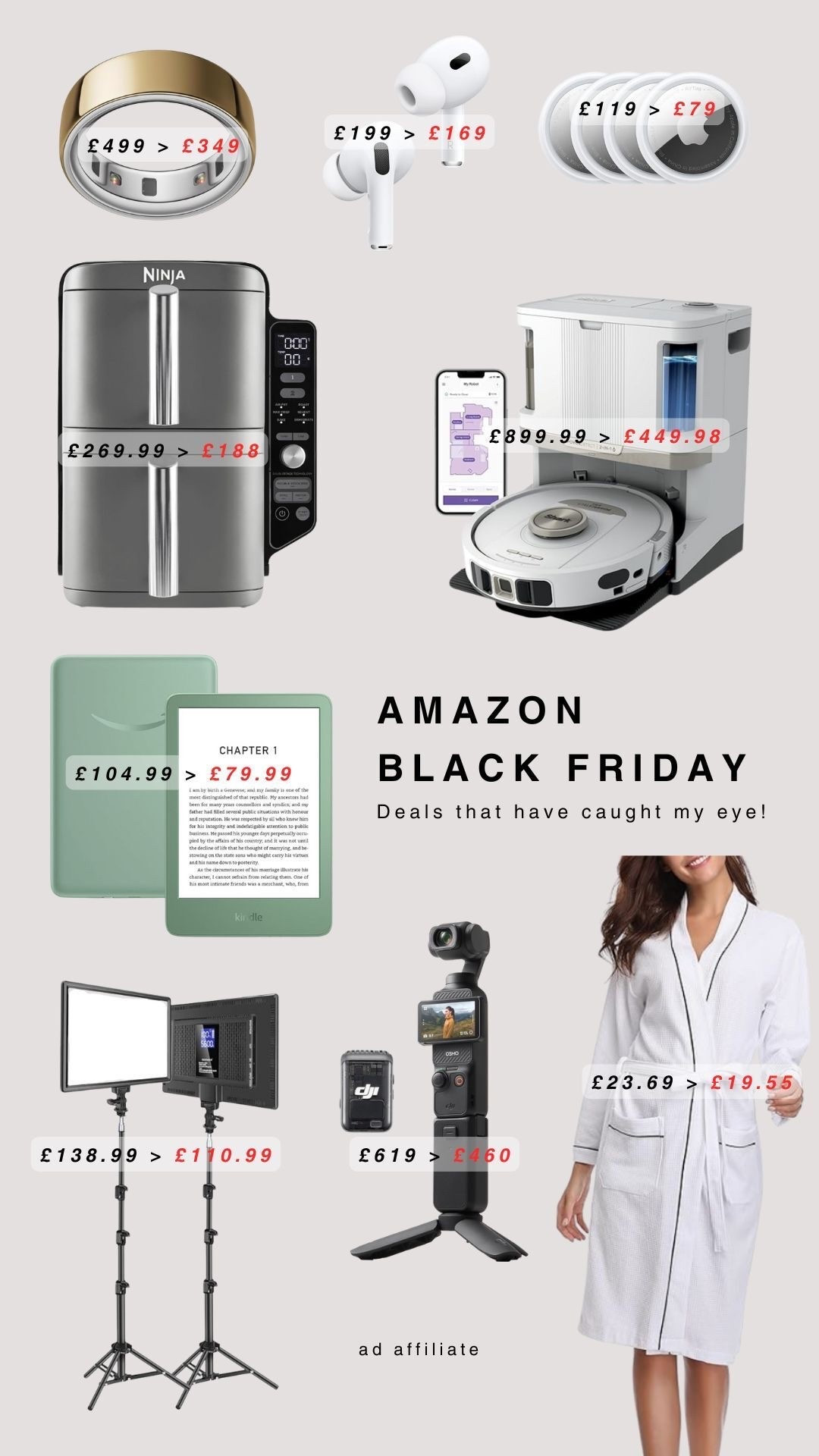 Amazon Black Friday Deals that have caught my eye! 

Amazon Black Friday, Deals, Gift Ideas, Tech, Dressing Gown, Apple AirPods, AirTag 

#LTKuk #LTKCyberWeek #LTKeurope