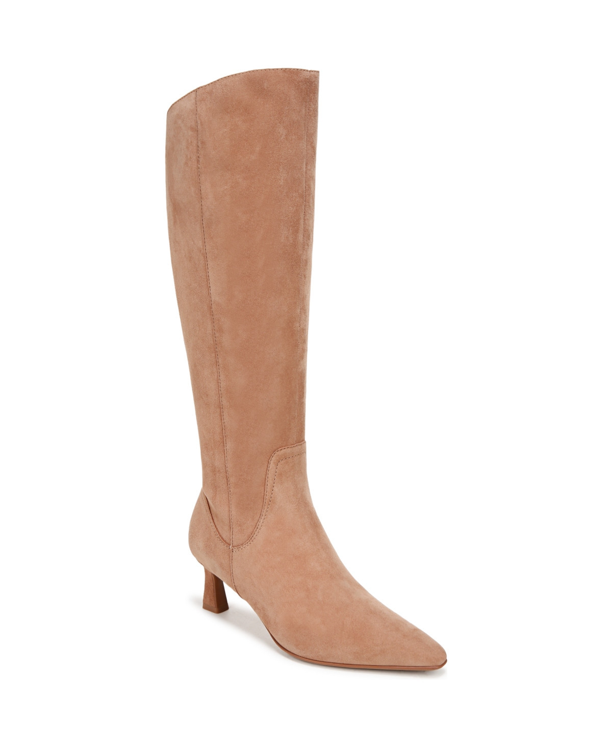 Naturalizer Deesha Narrow Calf Knee High Dress Boots - Cafe Brown Suede | Macy's