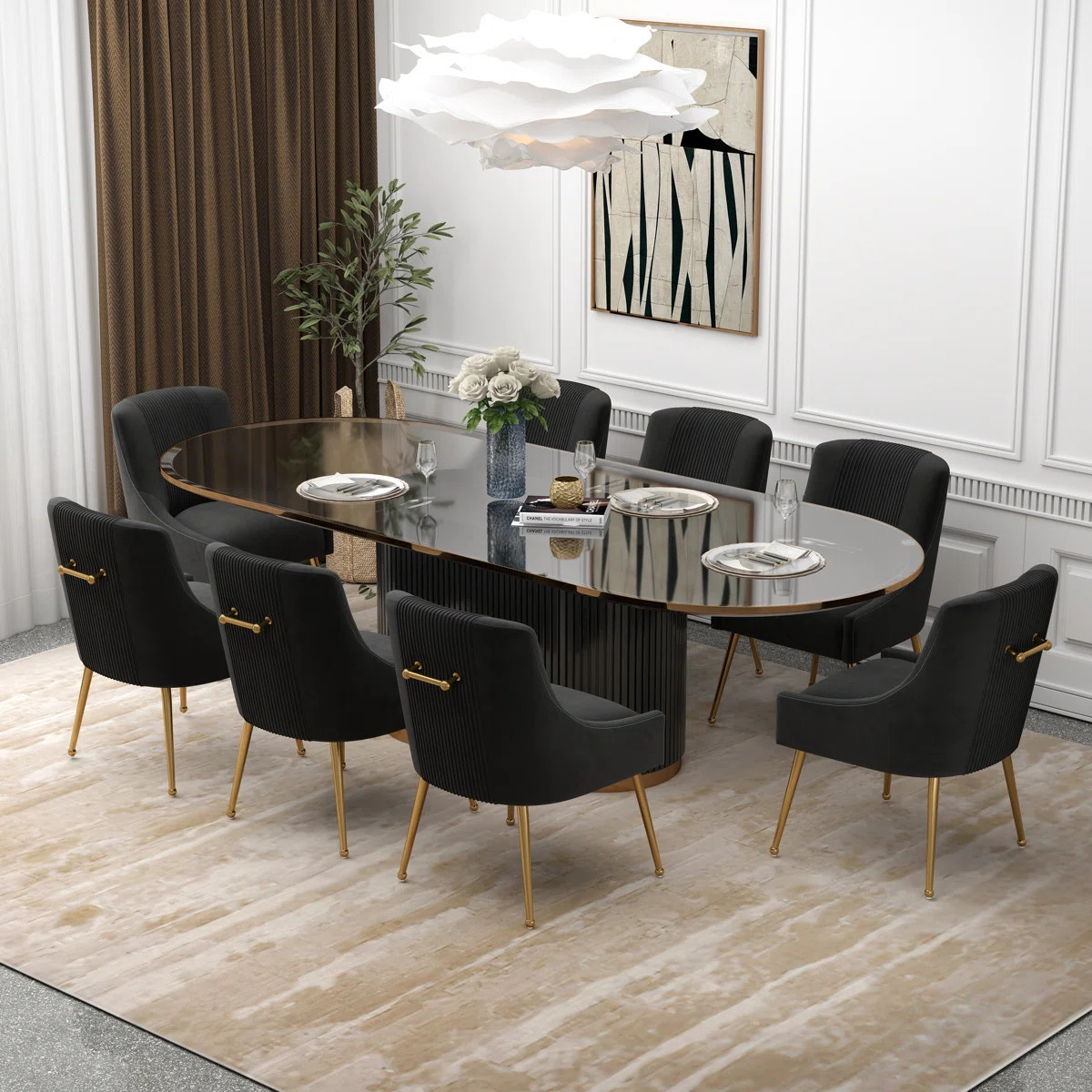 Elian Velvet Upholstered Dining Chair | Wayfair North America