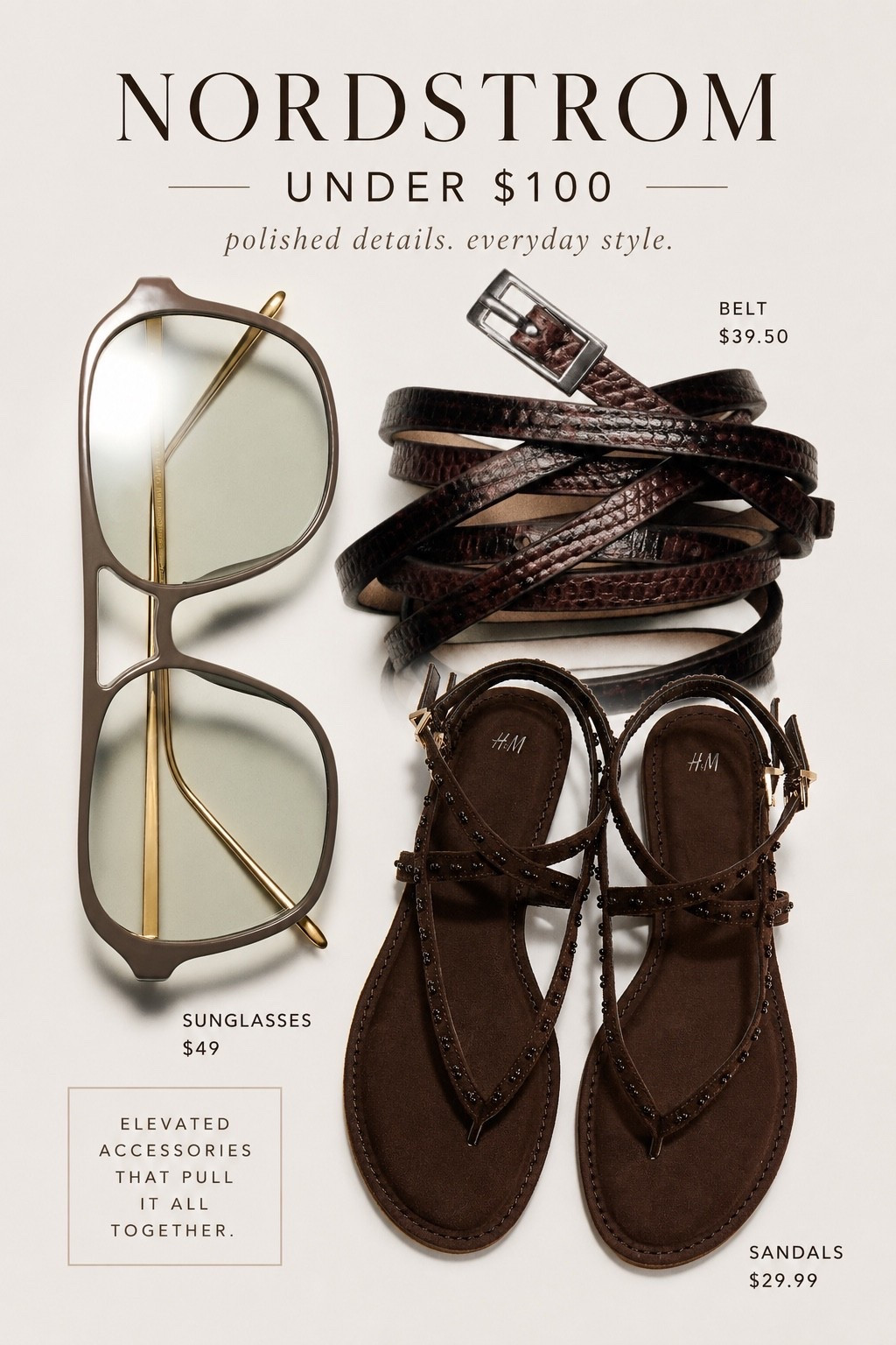 Nordstrom under $100 🤎
*prices shown may vary by store/location 

#nordstrom #hm #bag #sandals #dress sunglasses earrings shorts phone case flats bracelet hat pajamas pants skirt top swimsuit

#LTKgrwm #LTKSwim #LTKootd