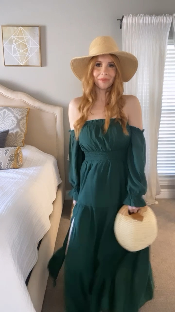 Amazon finds, resort style, maxi dress, spring break, spring outfit, green dress, date night, beach look, vacation look 

#LTKunder100 #LTKstyletip #LTKSeasonal