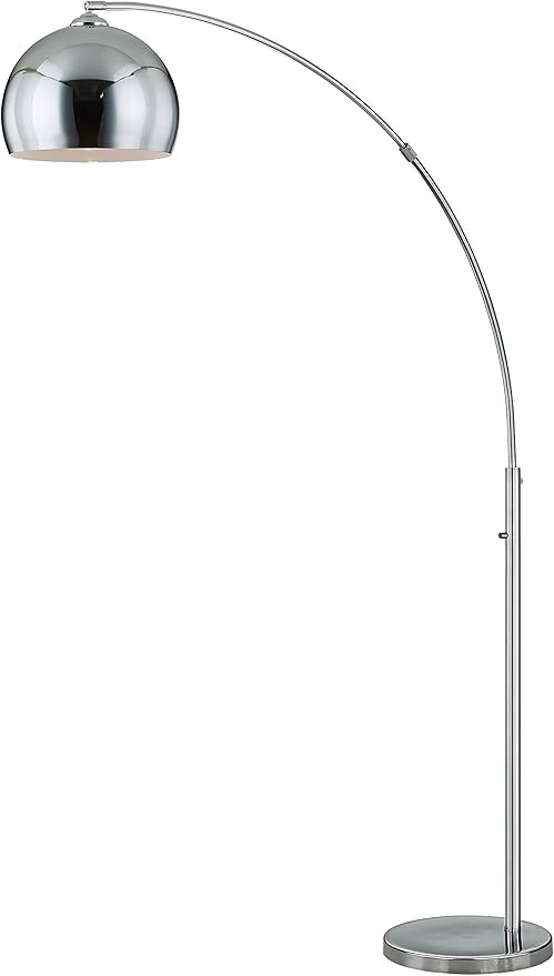 Artiva USA LED611108FC Alrigo Modern 80 inch Led Arch Floor Lamp with Dimmer, Chrome | Amazon (US)