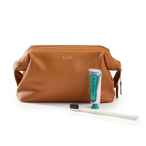 Basketball Leather Travel Pouch | Mark and Graham