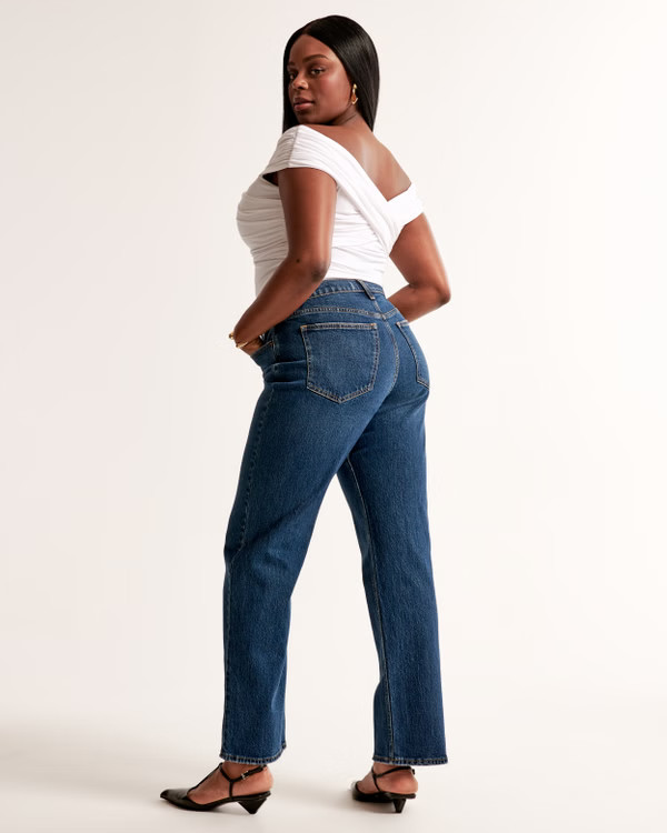 High Rise Vintage Straight Jean | Abercrombie & Fitch (US)