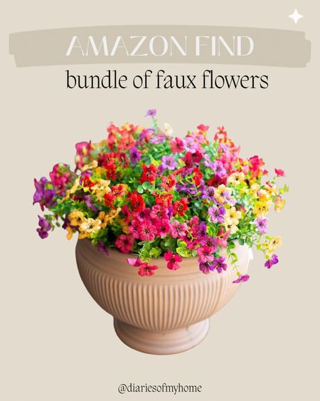 Amazon Home Find: faux flowers 💐 

#fauxflowers #florals #amazonfind #amazonshopping #amazondecor #amazoninspo #amazonhome #patio #porch #outdoor #outdoordecor #summerdecor #planter #inspo #affordable 

#LTKStyleTip #LTKHome #LTKSeasonal
