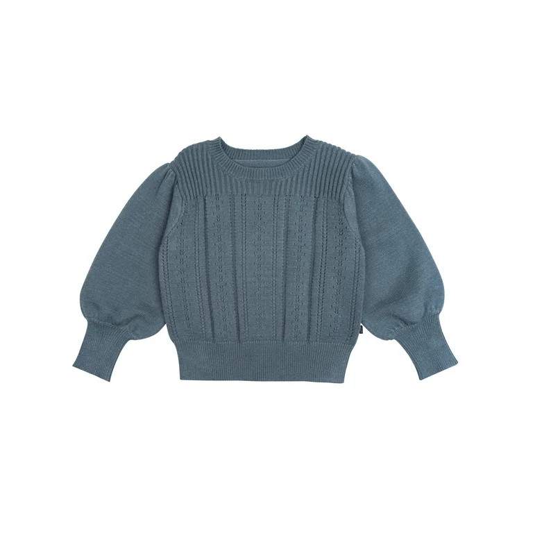 Modern Moments by Gerber Toddler Girl Pointelle Sweater, Sizes 12 Months - 5T - Walmart.com | Walmart (US)