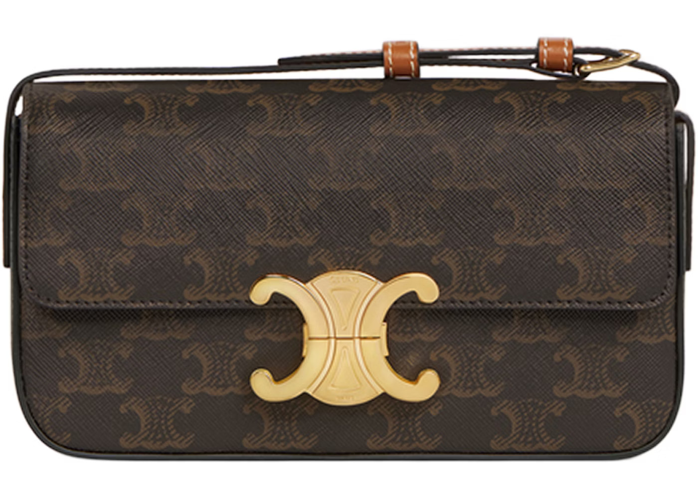 Celine Triomphe Shoulder BagTriomphe Tan | StockX