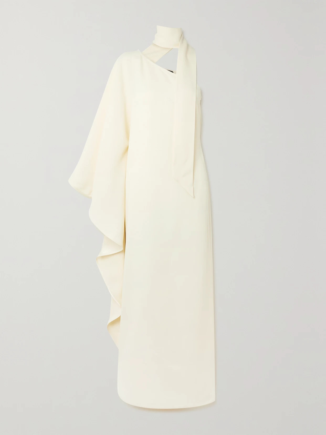 Taller Marmo - + Net Sustain Ubud One-shoulder Ruffled Crepe Gown - Ivory | NET-A-PORTER (UK & EU)