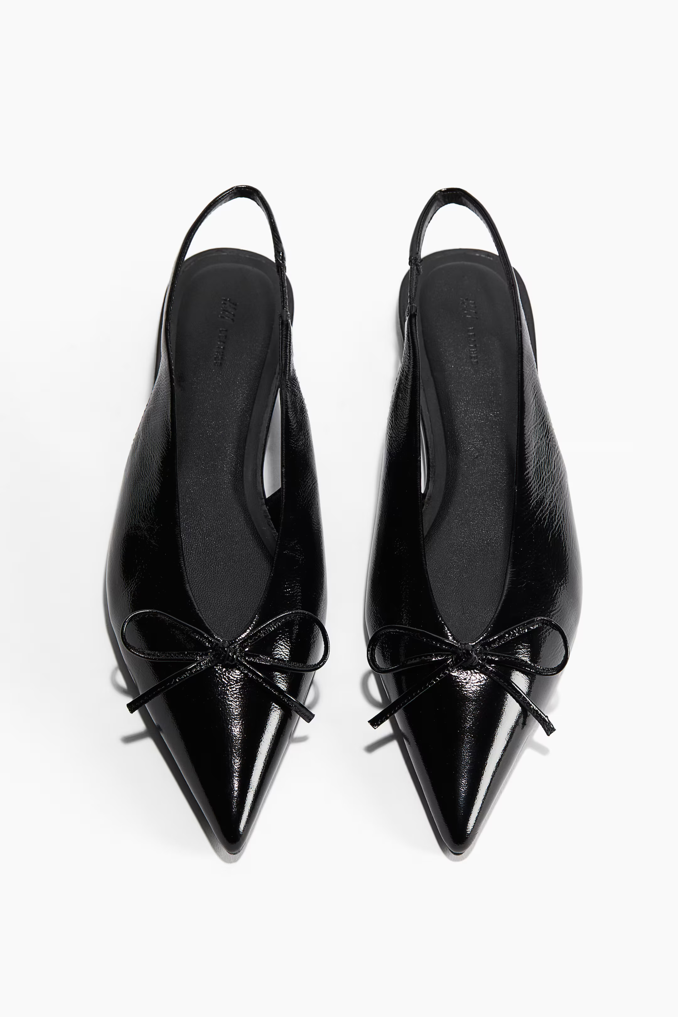 Leather Slingback Ballet Flats | H&M (US + CA)