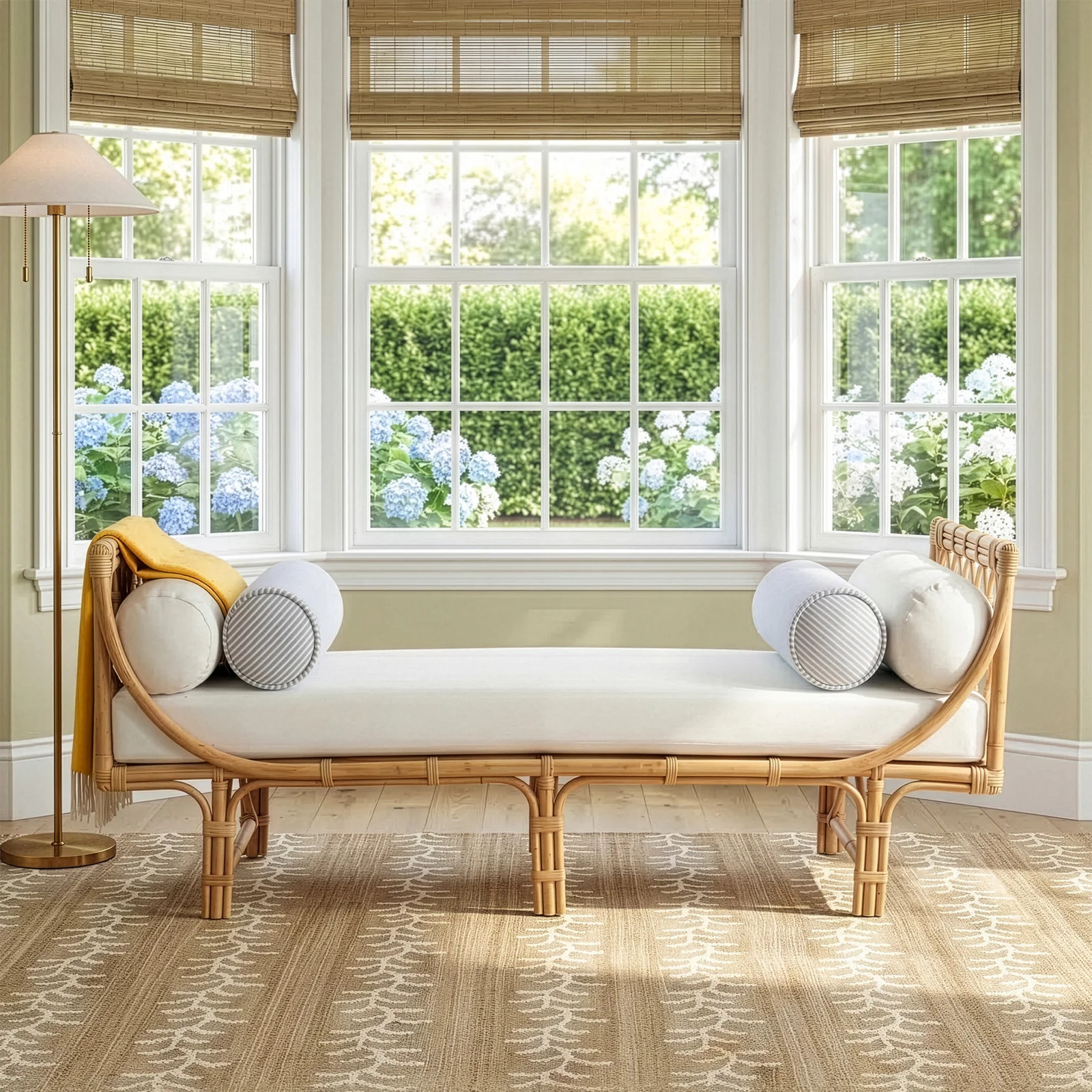 Conon Modern Bohemian Rattan Daybed | Birch Lane