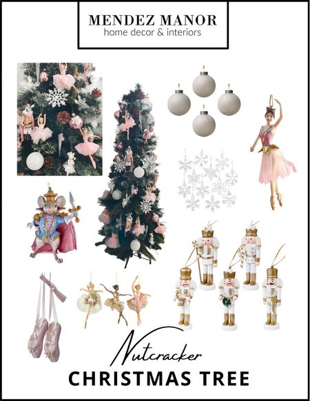 Nutcracker ballet themed tree in my daughter’s room. We’ve been collecting ornaments over the years but here are some items to create your own! #nutcracker #ballet #ornaments #christmastree #ballerina 

#LTKhome #LTKHoliday #LTKSeasonal