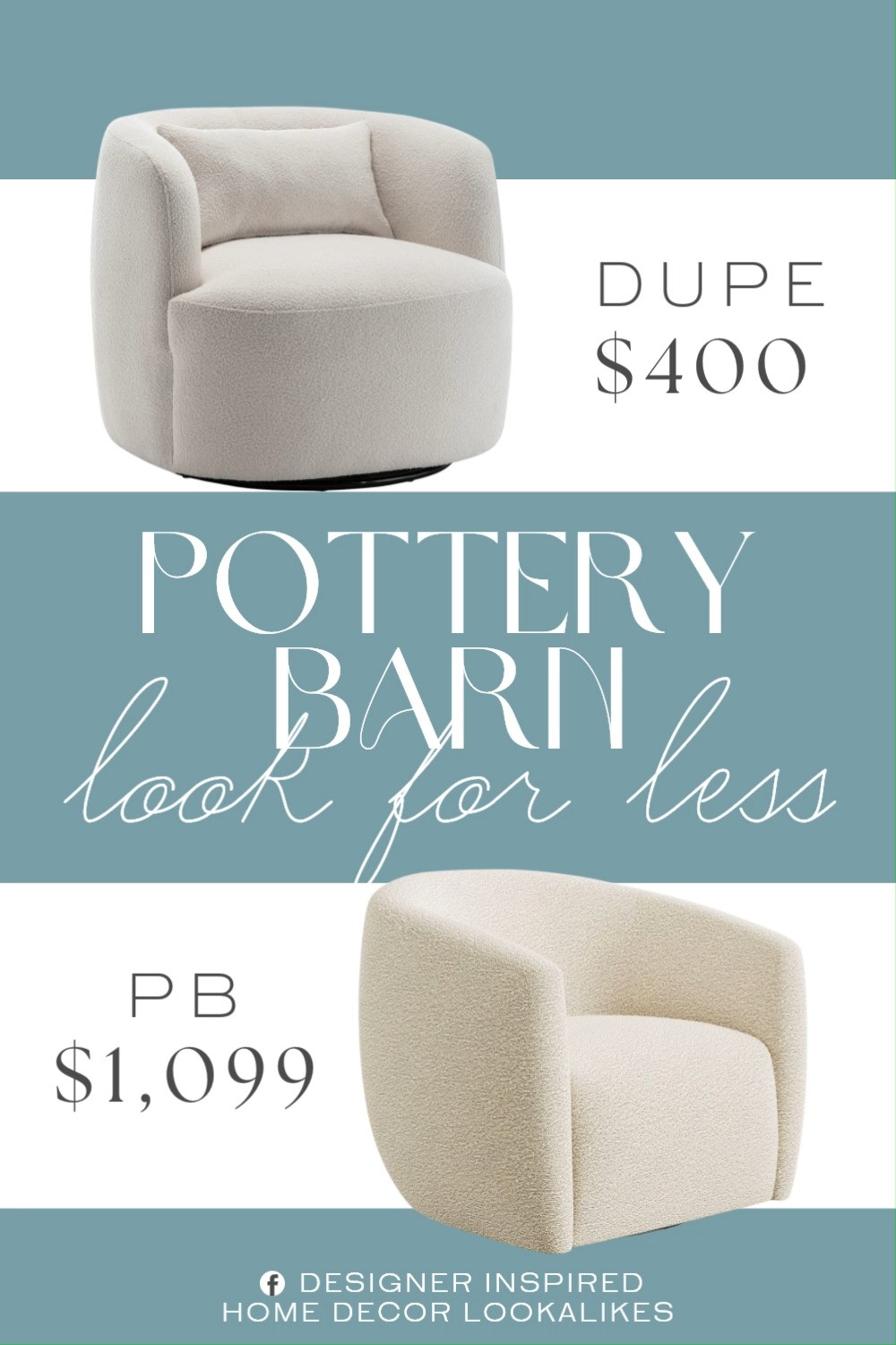 Inspired by Pottery Barn Swivel Chair. Upholstered Barrel Chair. Boucle Swivel Chair. Mid-Century Modern Chair. Contemporary Accent Chair. Living Room Accent Chair. Bouclé Fabric Chair. Cozy Fabric Lounge Chair. Stylish Sitting Chair. 

Home more affordable option find copy cat similar look for less budget friendly affordable cheap cheaper beautiful pretty. Clearance sale coupon code discount code promo code luxury lookalike look a like Inspo inspiration inspired by idea ideas Love like these? I share multiple every day in my FB group.
#potterybarninspired #swivelchair #barrelchair #accentchair #livingroomchair #livingroominspo #furniturefinds #bouclechair 

 #LTKHome